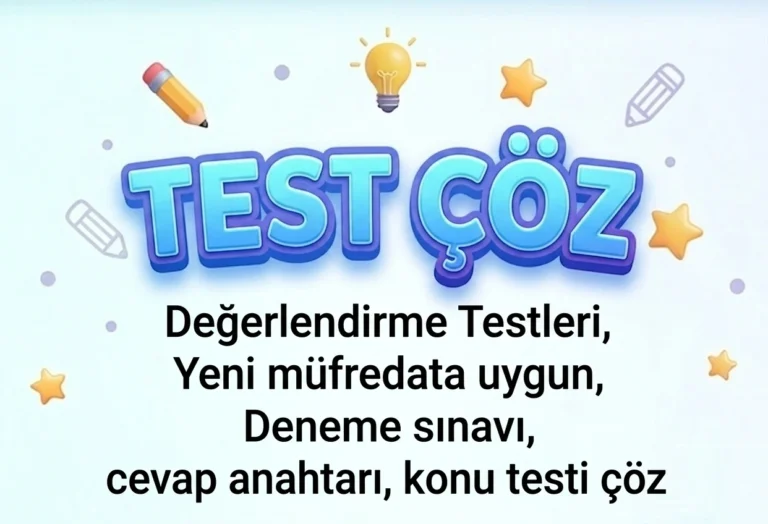 TÜRKÇE GENEL DEĞERLENDİRME TEST-1